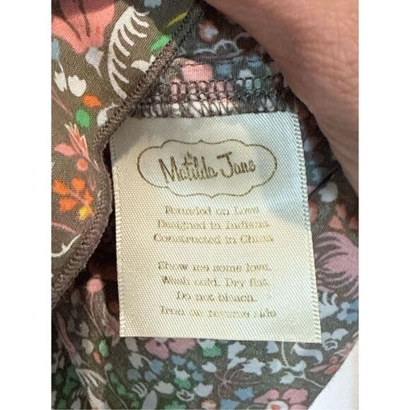 Matilda Jane Serendipity Wonder Girl Sleeveless Floral & Stripe Ruffle Dress 4T - Picture 7 of 13